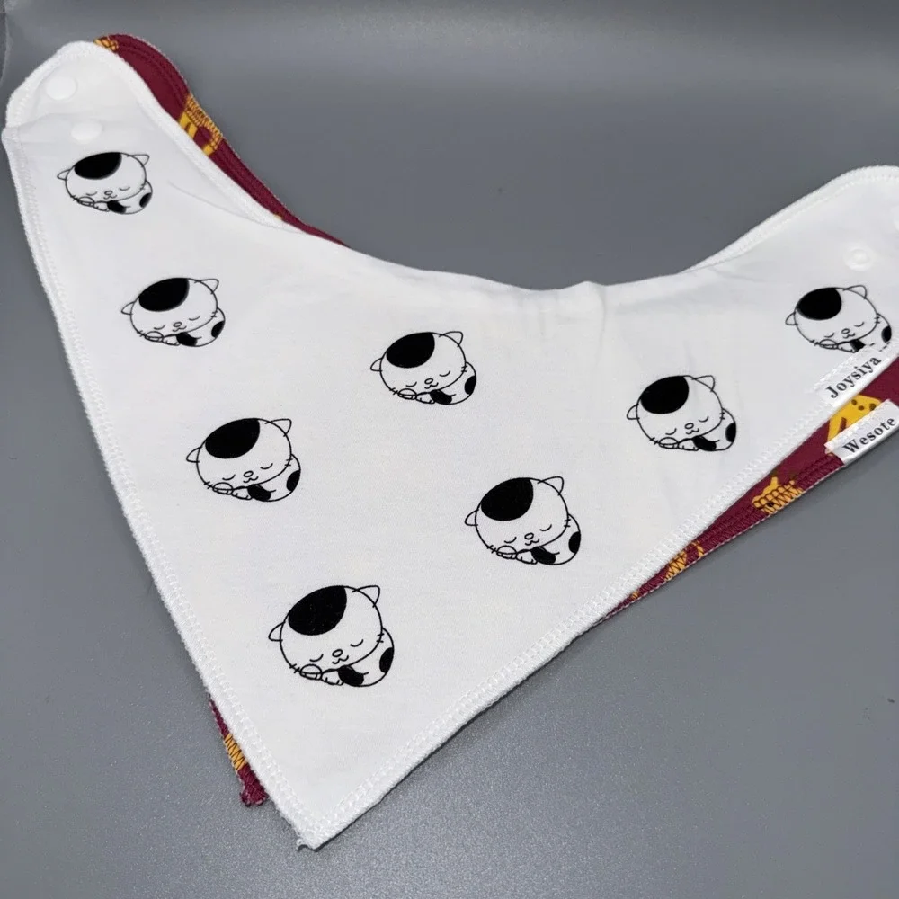 7- Wesote‎ Triangle Cotton Baby Bibs Teething